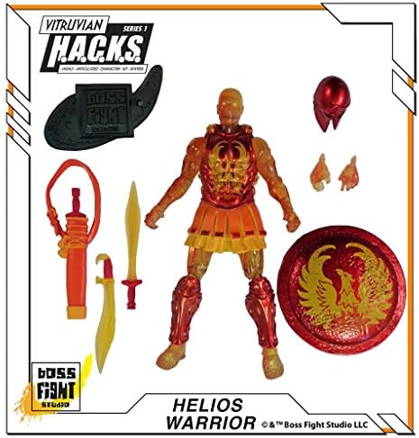 Boss Fight Studio Vitruvian H.A.C.K.S. Greek Fantasy Series – Eos Warrior Action Figure - Highly Articulated Collectible & Customizable Figurine with Interchangeable Parts & Accessories - 1:18 image 5