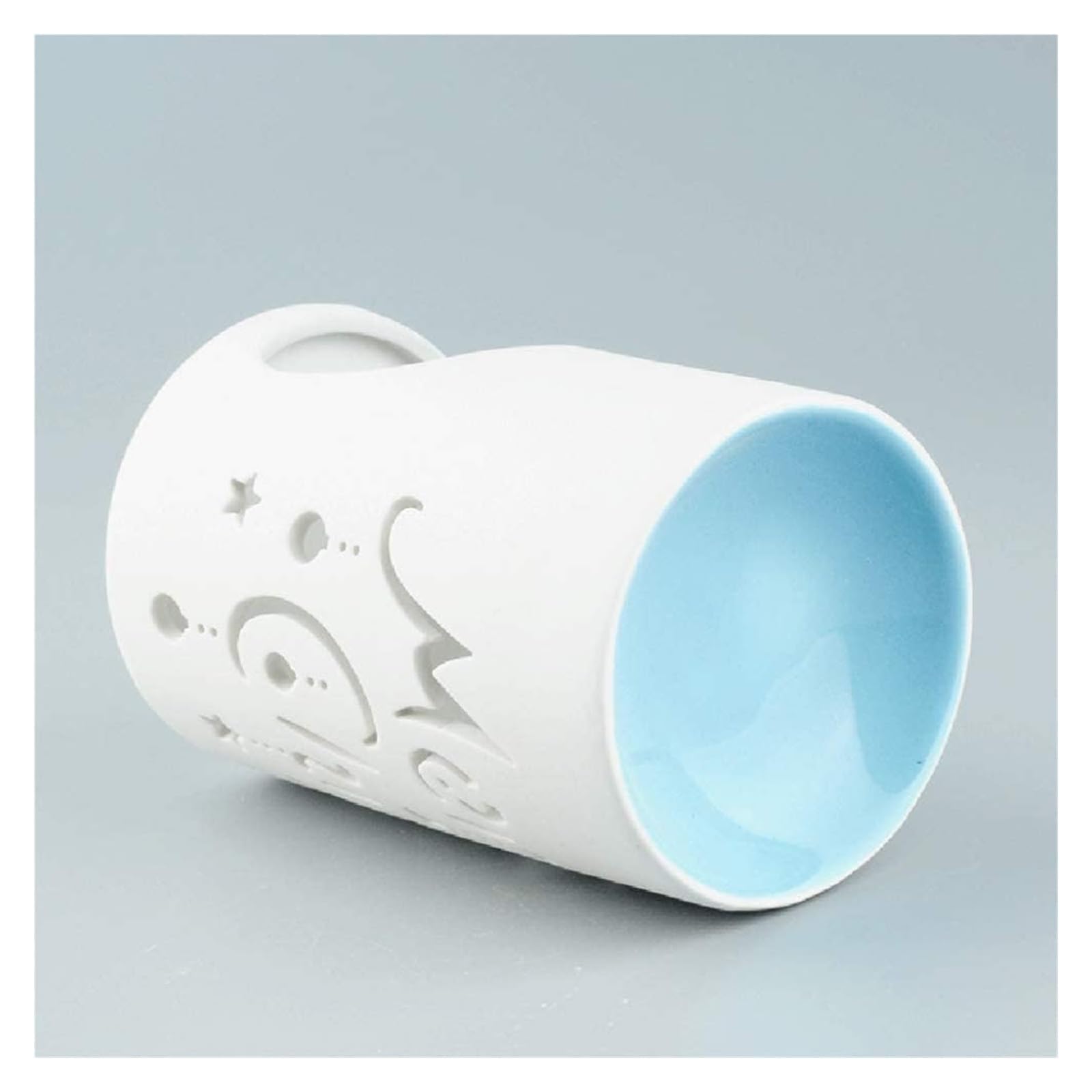 Quemador de cera derretida de porcelana blanca, difusor de aceite, portavelas de té/calentador de cera derretida, for sala de estar, balcón, Spa Yaga Meditación ，Difusores de aceites esencia