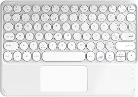 WB Teclado com Trackpad para Tablet e iPad (Branco)