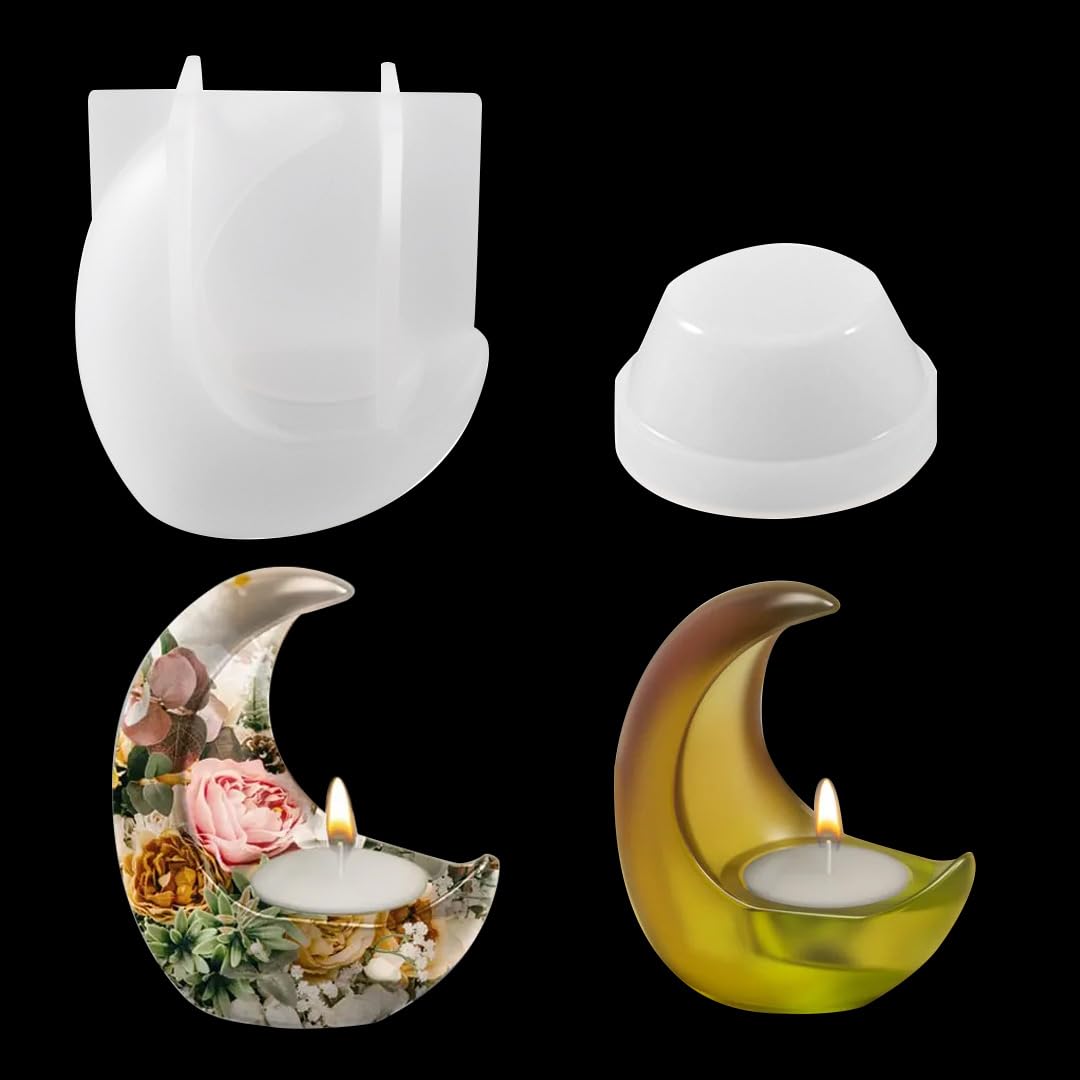 Moules Silicone Sphère 3D Terre Et Lune - Pour Résine, Bougies, Savon - DIY Artisanal, Cadeau Créatif