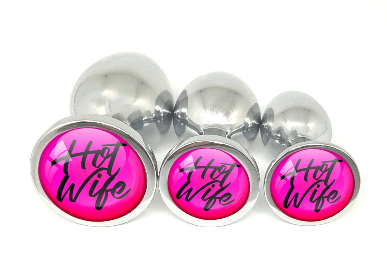 Amazon.com: Plug Emporium Hot Wife Pink Metal Butt Plug Adult Toy Choose  Your Size or Set of 3 : Health & Household