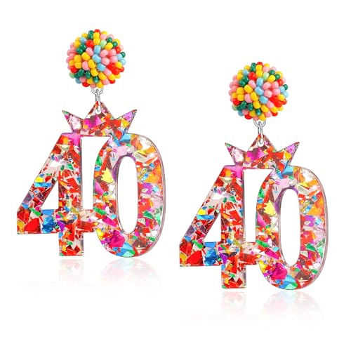 Trinckle 40th Birthday Earrings as 40th Birthday Gifts Women