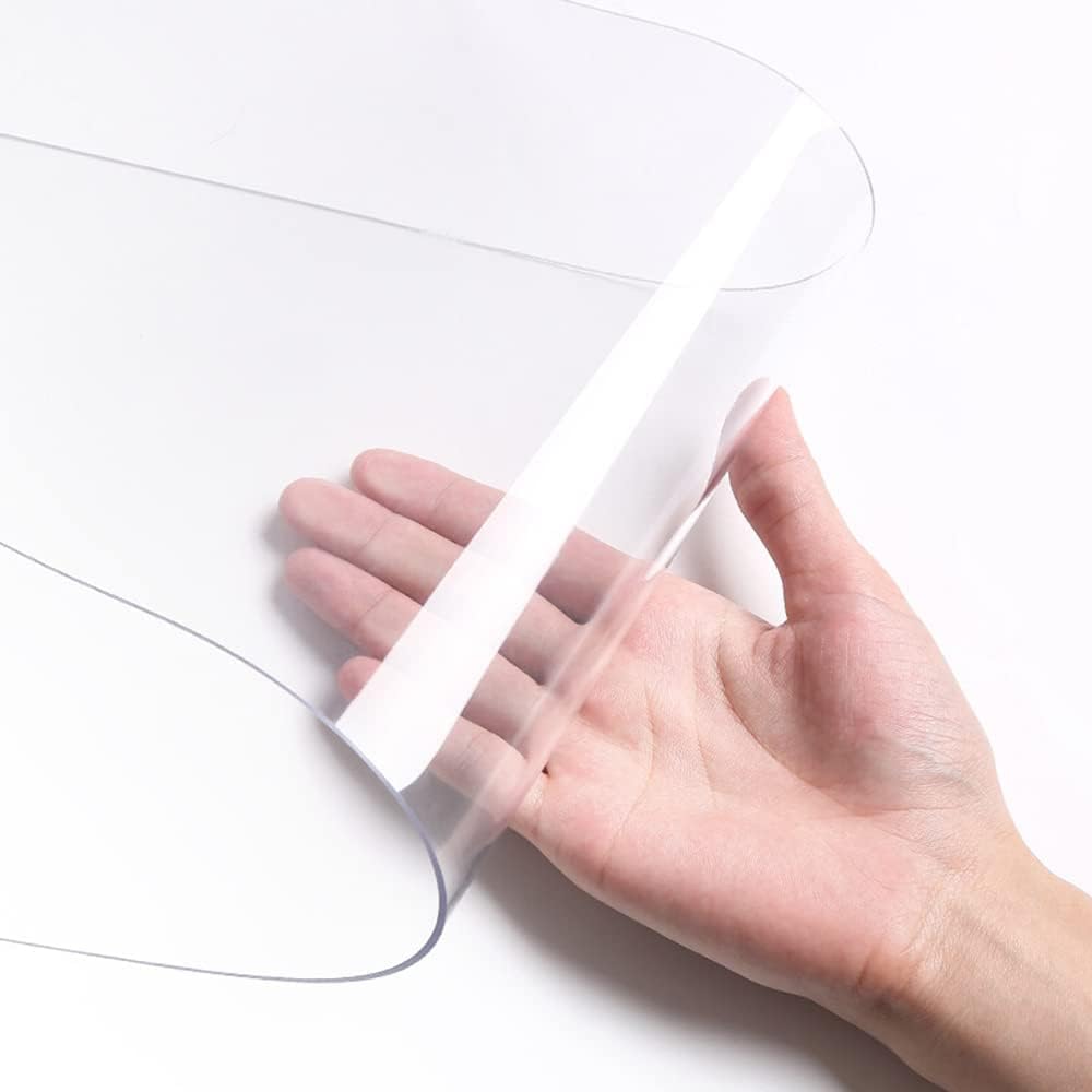 Tenda a strisce in PVC, 0,6 x 164 m, spessore 2 mm, trasparente, trasparente, resistente alle intemperie, in PVC, per animali domestici, 0,18 x 50 m