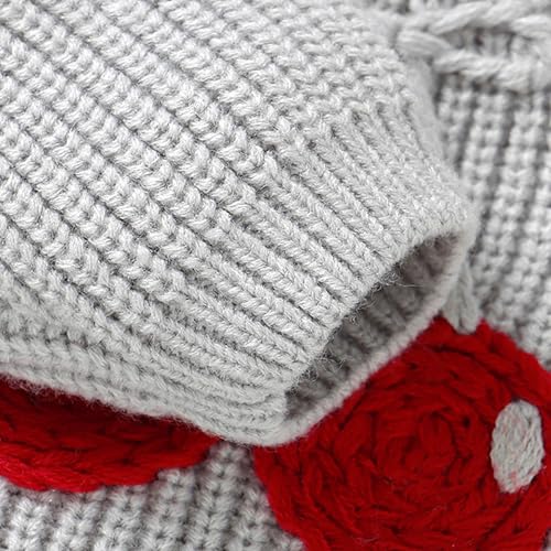 Girls Cute Embroidered Cherry Knitted Sweater Spring Autumn Round Neck Long Sleeve Knit Pullover Sweatshirt Top4
