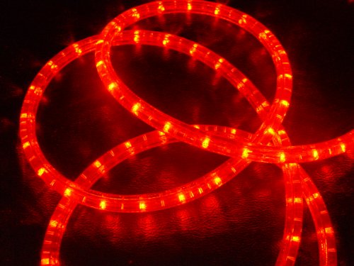 Preisvergleich Produktbild LED Lichterschlauch Lichtschlauch rot 40m 40 meter + Zuleitung