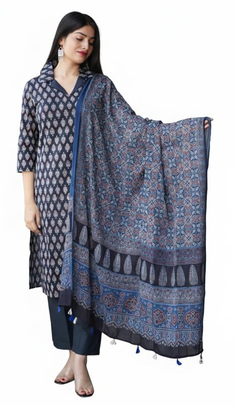 Ensemble kurti femme en coton respirant et fluide