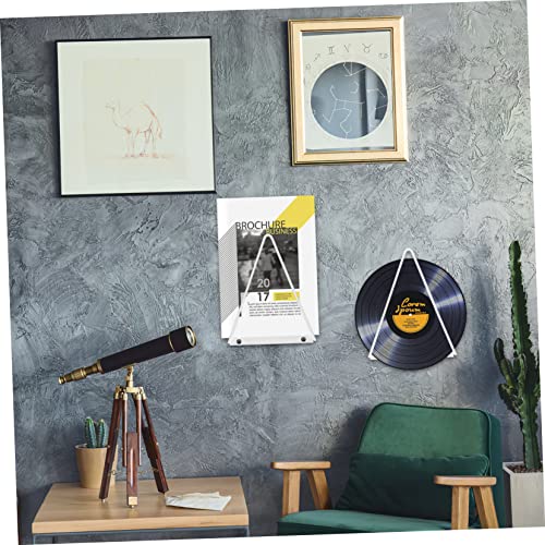 Soportes de pared para de vinilo expositor triangular para almacenamiento de vinilos PRETYZOOM 3