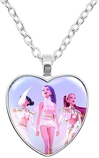 Comprar Krilucly K-Pops Demons Hunters Collar Hun-Trix RU Mi sa Ja Boys de Rpy Ti Ger Dibujos Animados Collar K-Pop D-Demon H-Hunters Merch Heart Colgantes Collares Accesorios para Los Fans, Las Mujeres, Las Niñas