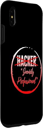 iPhone XS Max Programmer Hacker Security Professional Tee, Funny Computer Case