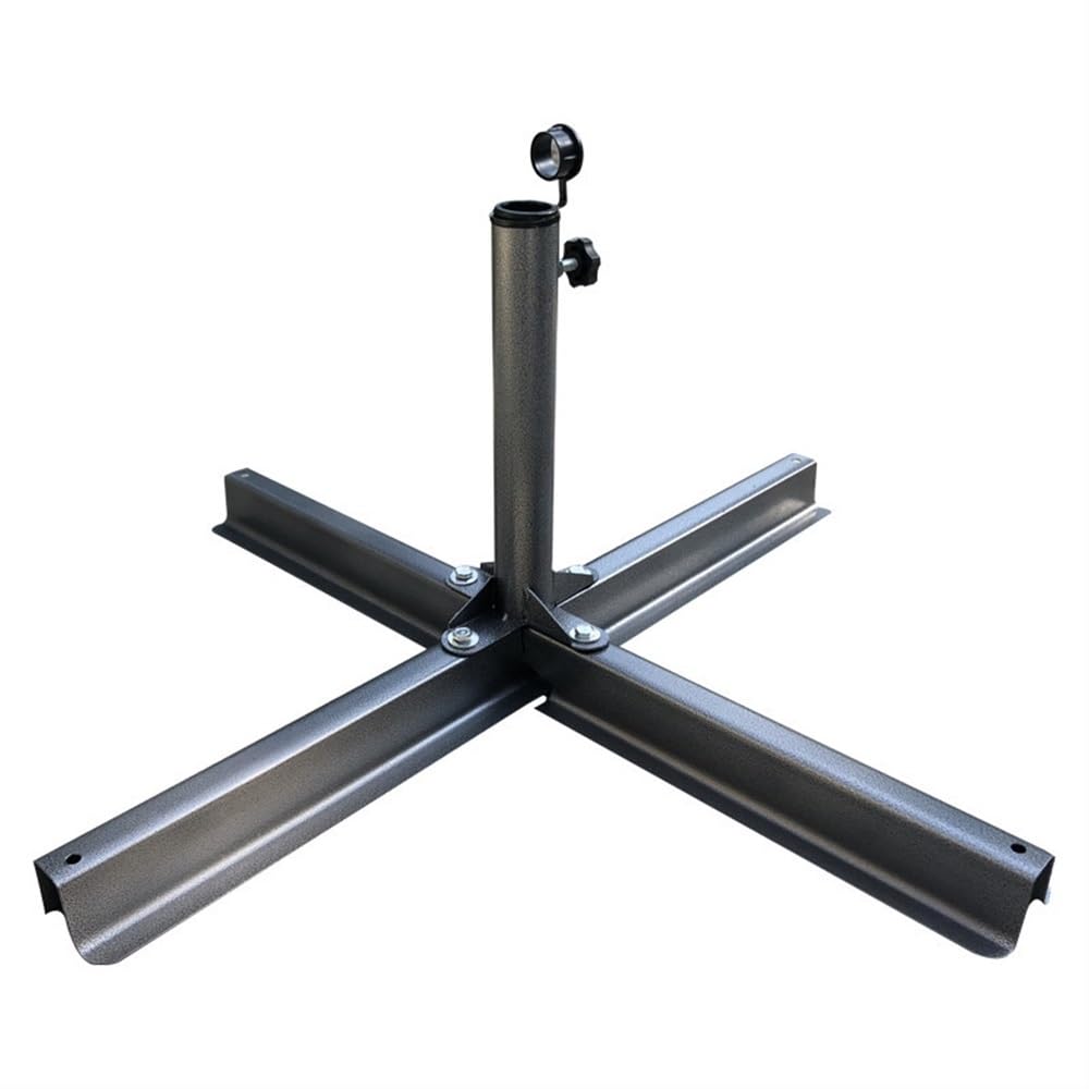 WPBLOVESHOP Heavy Duty Patio Umbrella Cross Brace Stand Cross Umbrella Base Sun Umbrella Metal Base for Deck, Lawn, Garden Easy to Use, 631013