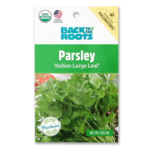 Back to The Roots 100% Organic Seed Packet - Parsley Italian Large Leaf 420mg