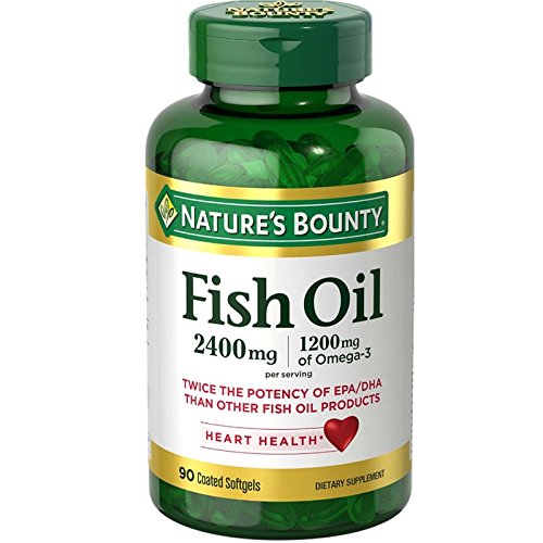 Nature's Bounty Fish 2400 mg OilSoftgels 90 ea (Pack of 2)