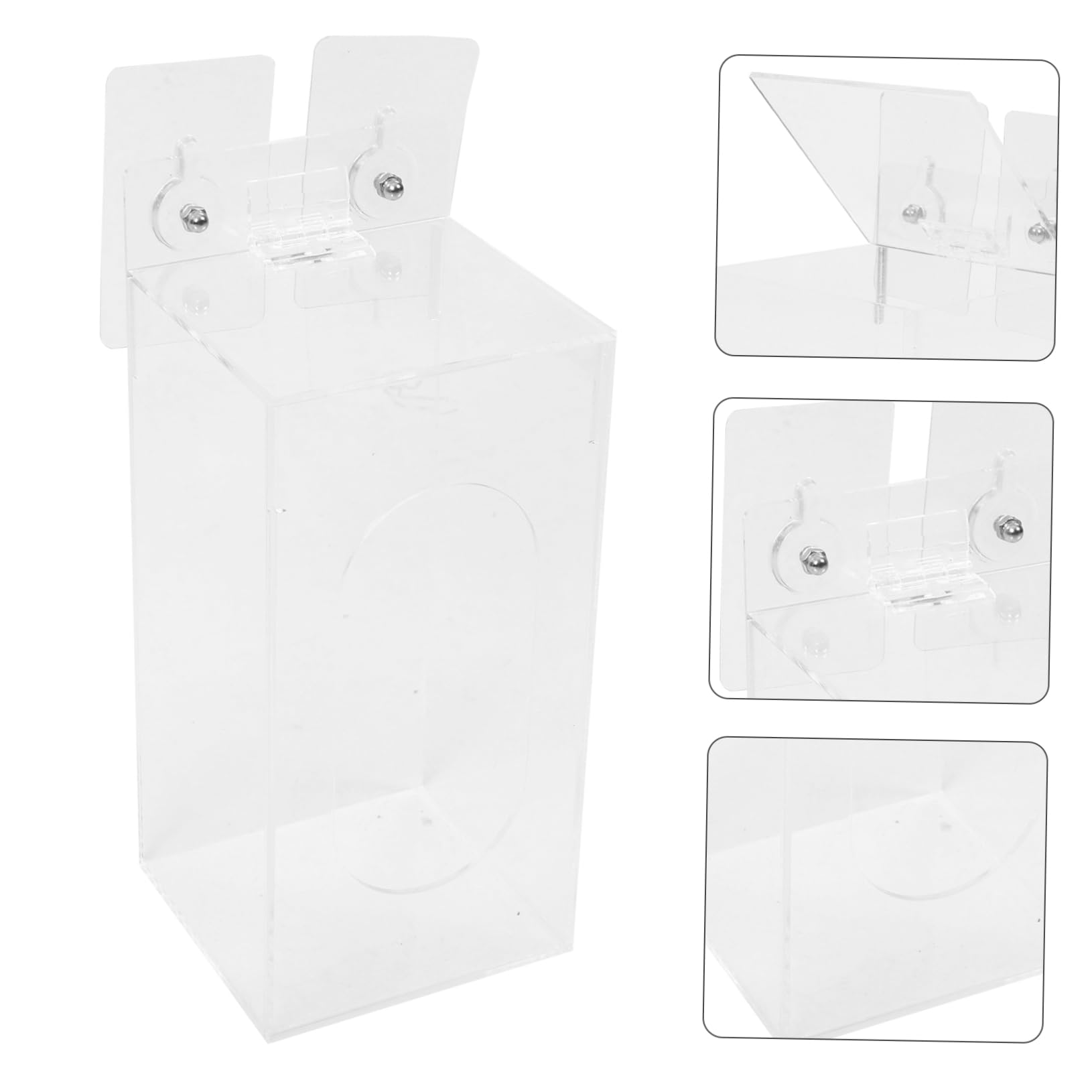 Uonlytech 4piezas Dispensador De Guantes y Organizador De De Pared Soporte Multifuncional Para Almacenamiento De Accesorios Baños y Cocinas