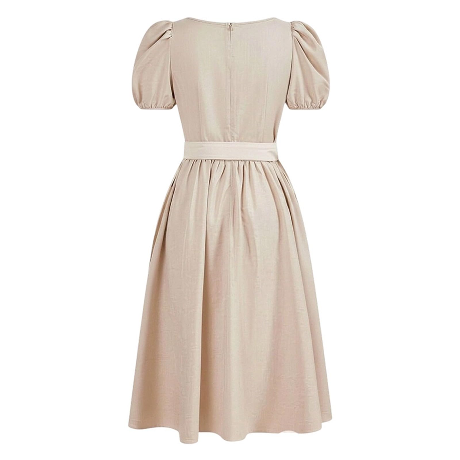Generisch Samt Dirndl Traditionelles Oktoberfest Dirndkleid lässiges Midikleid kurzärmelig gestuft Sommerkleid für Feste Frauen Casual Dress
