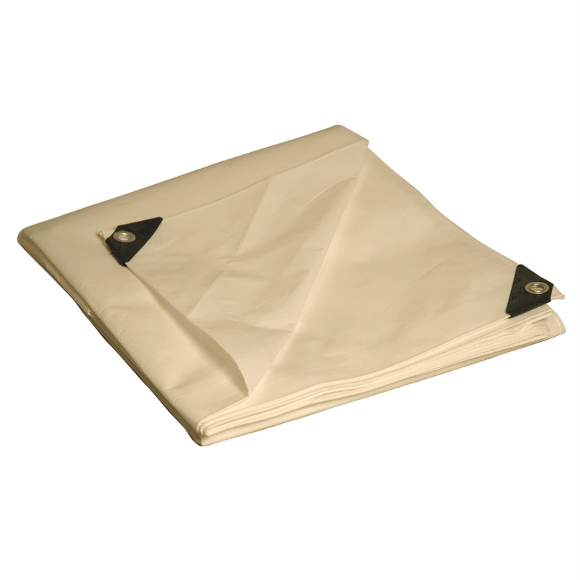 10' x 20' Dry Top Heavy Duty White Full Size 10-mil Poly Tarp Item #310207, 10 Feet x 20 Feet
