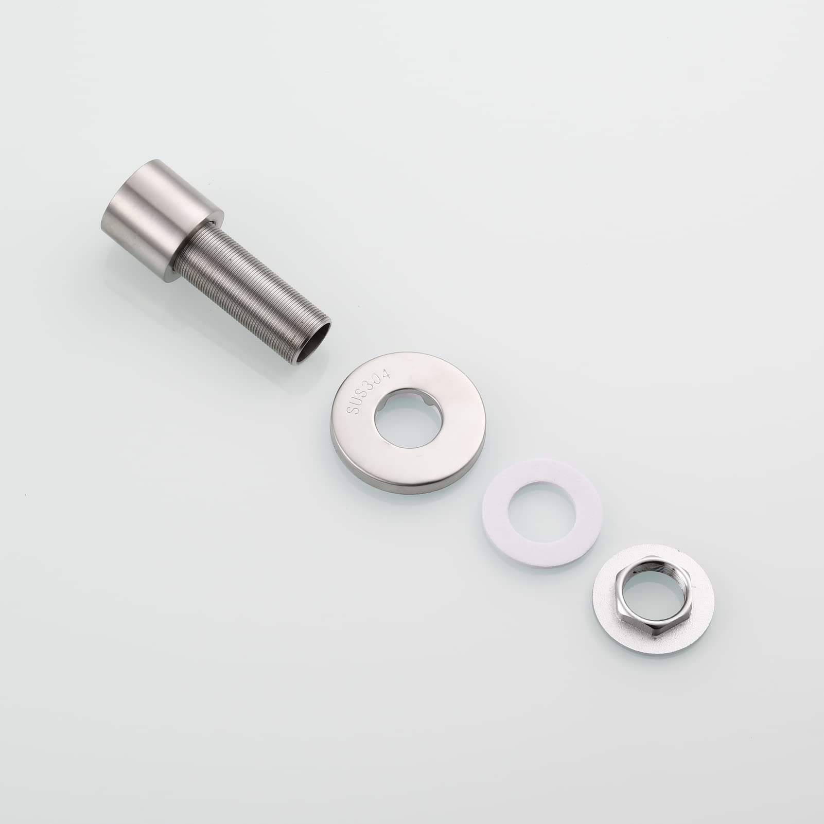 CLMJHG CIENCIA Set di spruzzatori Laterali per lavello da Cucina in Acciaio Inox, doccetta Estraibile con Tubo spruzzatore Laterale e Supporto per spruzzatore, Nero, WS030CF