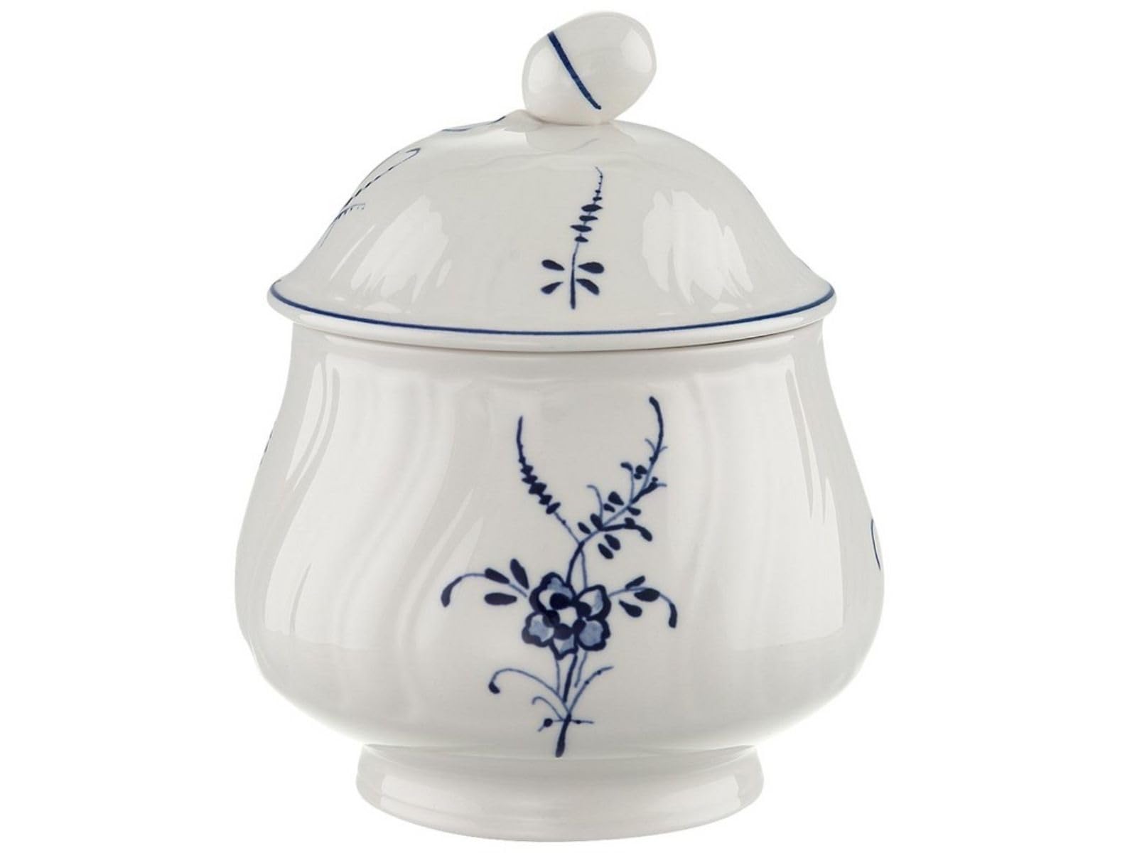 Villeroy und Boch Vieux Luxembourg cukiernica porcelana premium biała niebieska