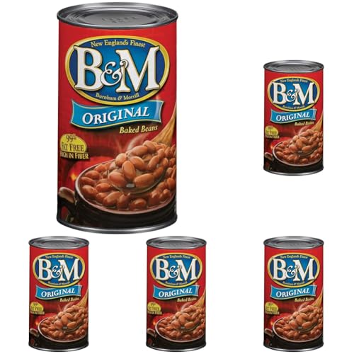 B&M Baked Beans, Original Flavor, 28 Ounce, pack of 5
