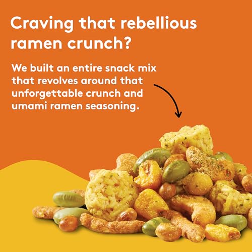 Snak Club Ramen Flavored Snack Mix with Sesame Sticks & Cashews, 8 oz | Savory crunchy snack mix inspired by ramen flavors, great for office snacks, road trips, and everyday enjoyment. - image 4
