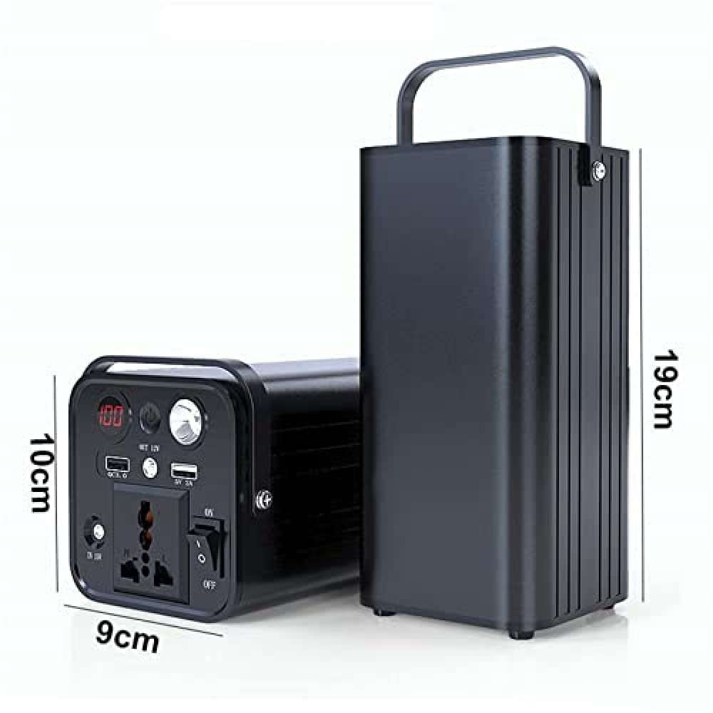 Centrale électrique Portable 180 W pour Camping, Centrale électrique Portable 266,4 Wh, Batterie au Lithium de Camping 72 000 mAh d'urgence, avec Lampe de Poche Lumineuse, pour cam