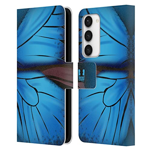 Étui portefeuille cuir Samsung S23 5G Head Case Designs housse clapet protection