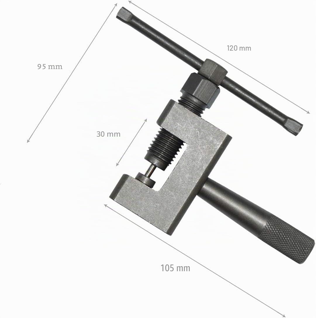 Smagliacatena per Moto 428 520 525 528 530 Strumento per la Rimozione e lo Sdoppiamento della Catena della Moto