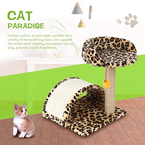 Moldura para escalada de árvore de gatos para animais de estimação, brinquedo com formato de bola de