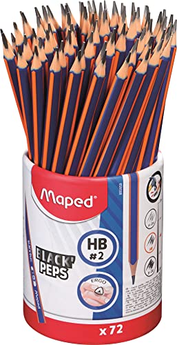 MAPED 850859 - Matita in plastica HB da 72 pezzi