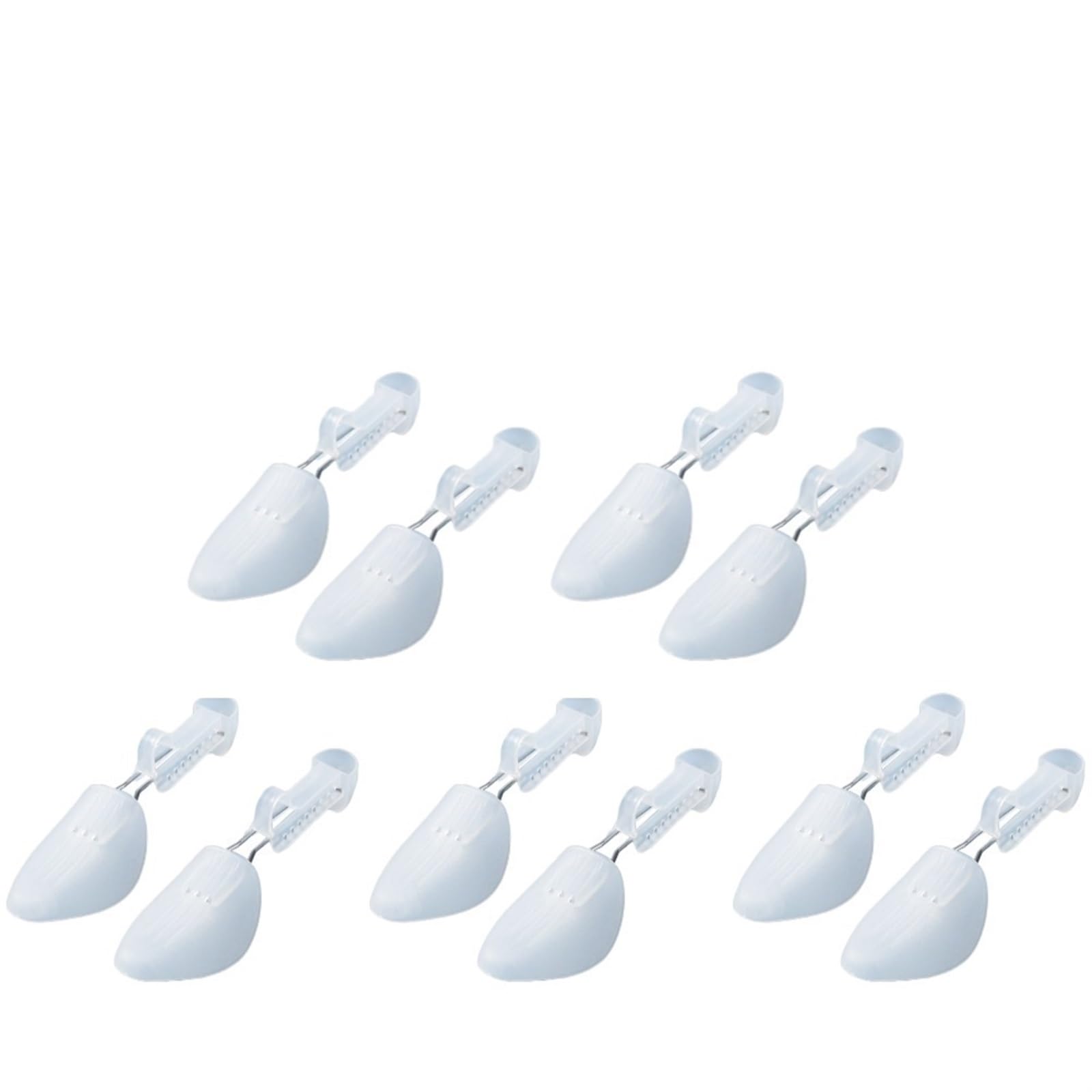 Hormas para zapatos 1-5 pares de ensanchadores de zapatos for hombres y mujeres, árboles de zapatos ajustables for hombres y mujeres, soporte de plástico portátil for moldear zapatos(B For Women 5Pair