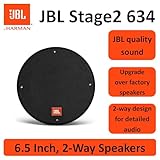 JBL Stage2 634 3-Wege Auto Lautsprecher Set von Harman Kardon - 250 Watt KFZ Auto Boxen - 2 stück Car HiFi Box groß 16,5cm | 165mm | 6,5 Zoll