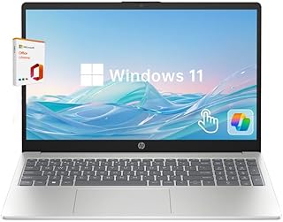 HP Laptop Computer, 15.6" Touchscreen Laptop for Business &amp; Student,13th Gen Intel Processor (up to 4.50 GHz),8GB RAM,256GB SSD,Numeric Keypad,FP Reader,WiFi 6E,w/Accessory,Lifetime Office,Win 11 product image