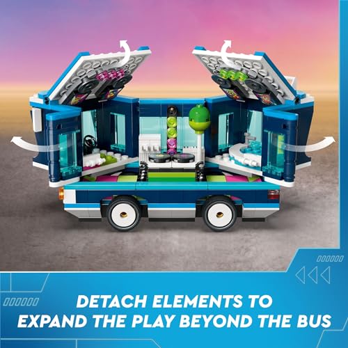 Image of LEGO Despicable Me 4 Minions' Music Party Bus, Creative Building Toy for Kids, Fun Despicable Me Toy Playset, Gift for Boys and Girls Aged 7 and Up, 75581