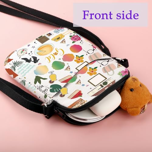 XYANFA Gold Crossbody Bag Lovers Gold Gift Tv Show Fans Gift Canvas Handbag (gold crossbody bag)3