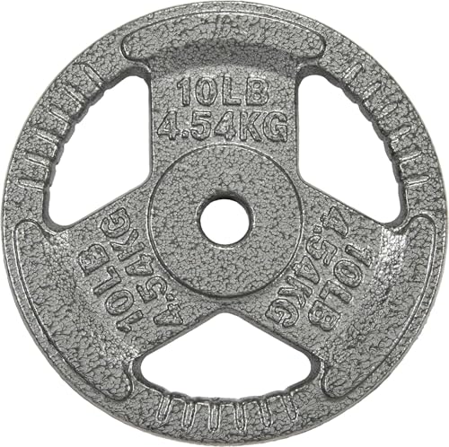 HulkFit Enamel Coated Cast Iron Weight Plates 1" & 2" Silver