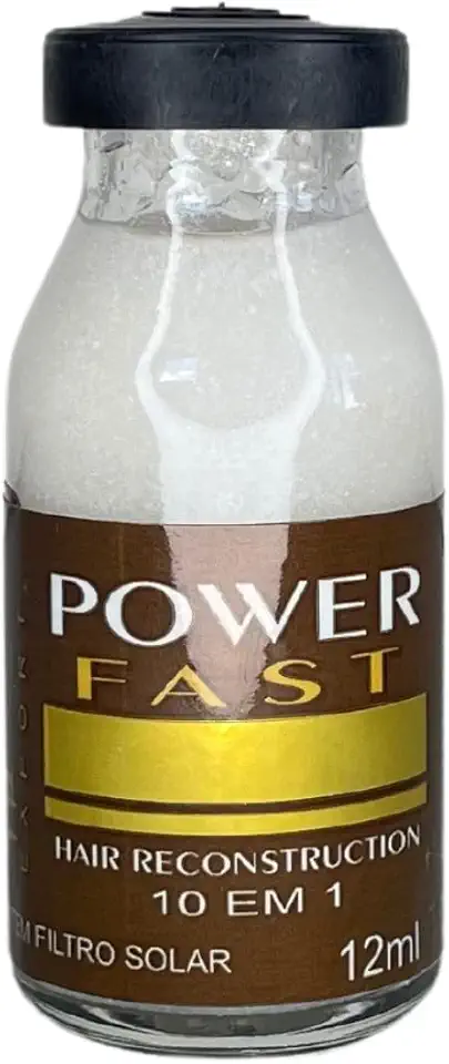 Vitamina Ampola Nutrição SOS Capilar para Cabelos Pós Químicas Progressivas Power Fast WF 12ml