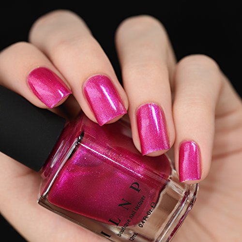 Image of ILNP Pucker Up - Vibrant Pink Shimmer Nail Polish