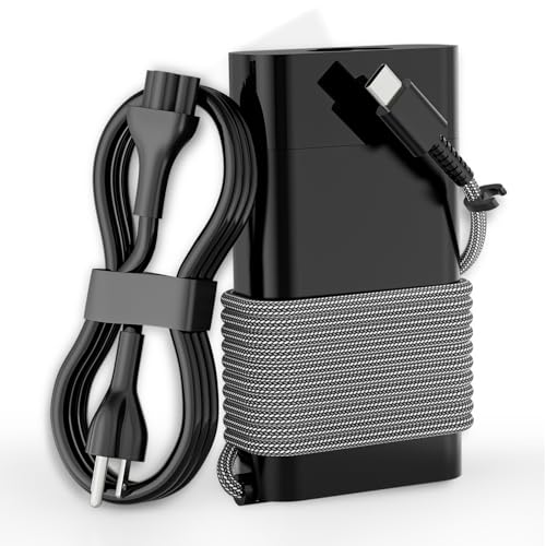 Image of New Slim 65W USB Type C Laptop Charger Compatible with HP, Spectre X360 Envy X360 Elite x2 Elitebook Pavilion Chromebook ProBook Omnibook TPN-LA12 Fast Charging Computer Power AC Adapter (TPN-LA12)