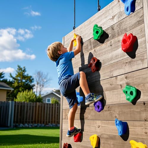 image for TOPNEW 25PCS Rock Climbing Holds for Kids, Large Climbing Holds for Pl