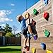 TOPNEW 25PCS Rock Climbing Holds for Kids, Large Climbing Holds for Play Set, Swingset - Adult Rock Wall Holds with Mounting Hardware for Indoor Outdoor Rock Climbing Wall