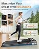Large Walking Pad with Handle Bar, 17" Widened Running Belt, 15% Incline Treadmill, 4MPH/7.6MPH, 3.0 HP Treadmill with 380lbs Capacity, Remote and App Control