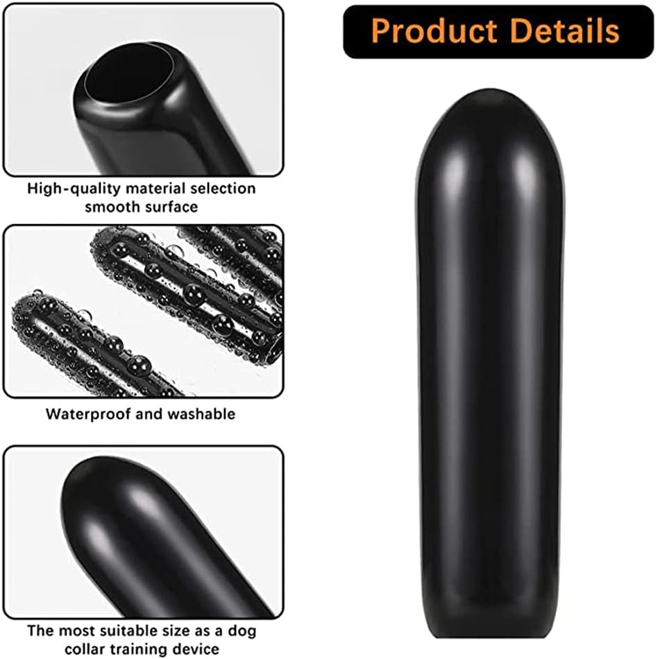 hejhncii 100 Pieces Pet Prong Collar Covers Dog Pinch Training Collar Tips Comfort Rubber Tips to Protect Neck 4 Sizes Prong Collar Covers for Dogs image 4