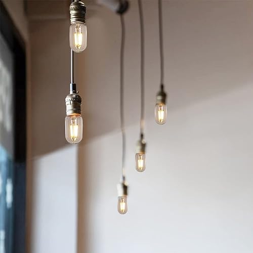 Miniatura 4 de Emotionlite Bombillas LED, bombillas LED E26 regulables vintage (4000 K Netural blanco, bombillas tubulares E26 de 4 W6 unidades)
