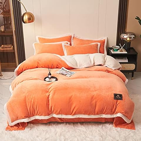 Sherpa Fleece Duvet Cover by ALEEIK Cover