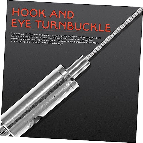 Cable Guide Turnbuckle 5Pcs Copper Wire Rope Tension Hook miniatura 3