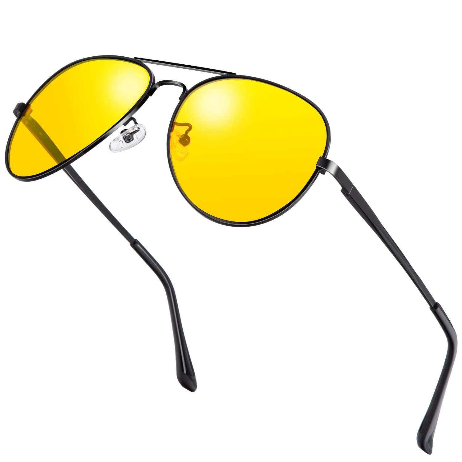 HENGOSEN Polarized Aviator Sunglasses for Men and Women, Premium Metal Frame, Police Sun glasses with UV 400 Protection
