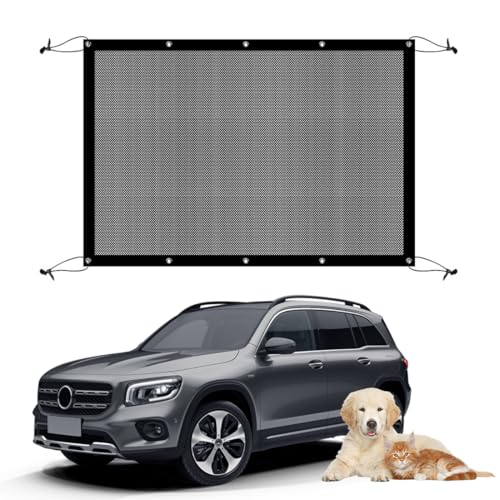 YAZWUR 1x Filet de Sécurité pour Animaux avec Corde Réglable, Barrière de Séparation entre Animaux et Conducteur, Grille de Protection pour Chiens en...