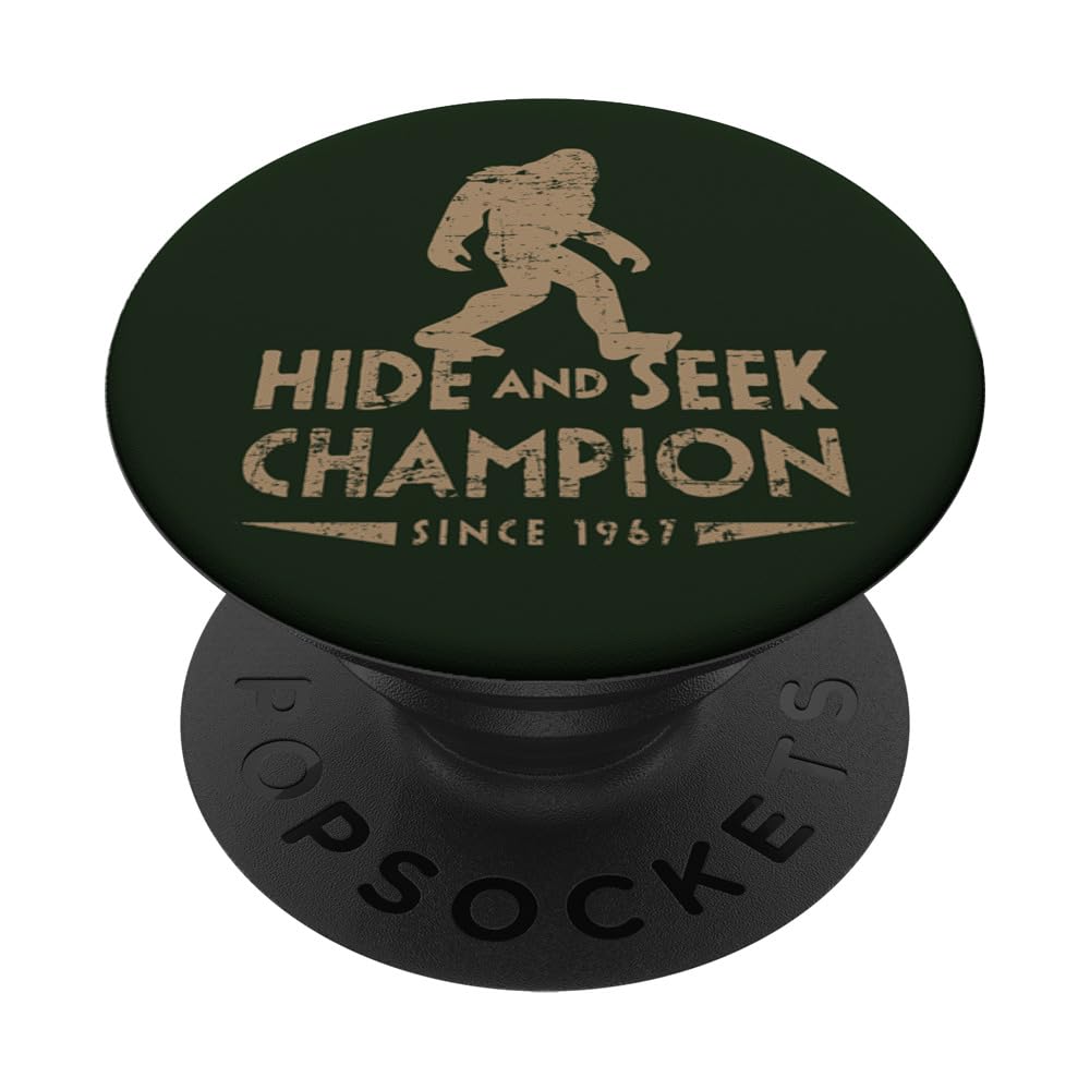 Bigfoot Hide & Seek Champion Green Sasquatch PopSockets PopGrip: Swappable Grip for Phones & Tablets PopSockets Adhesive PopGrip