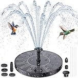 AISITIN Solar Water Fountain, Solar Powered Water Fountain with Multiple Nozzles, Floating Solar Pond Pump,Solar Water Feature for Bird Bath, Garden, Pond, Pool and Fish Tank