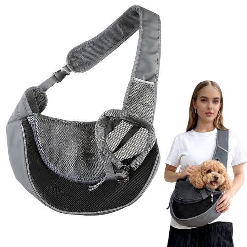 Bolsa de transporte para perros con correa ajustable y soporte ergonómico 2
