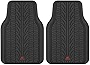 Motor Trend Grand Prix Tire Tread Rubber Car Floor Mats for Autos SUV Truck & Van - All-Weather Waterproof Protection Front Seat Liners, Trim to Fit Most Vehicles